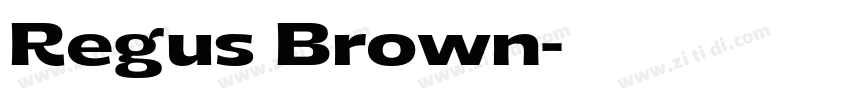 Regus Brown字体转换